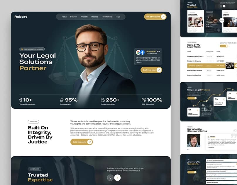 Campaign content draft for a landing page