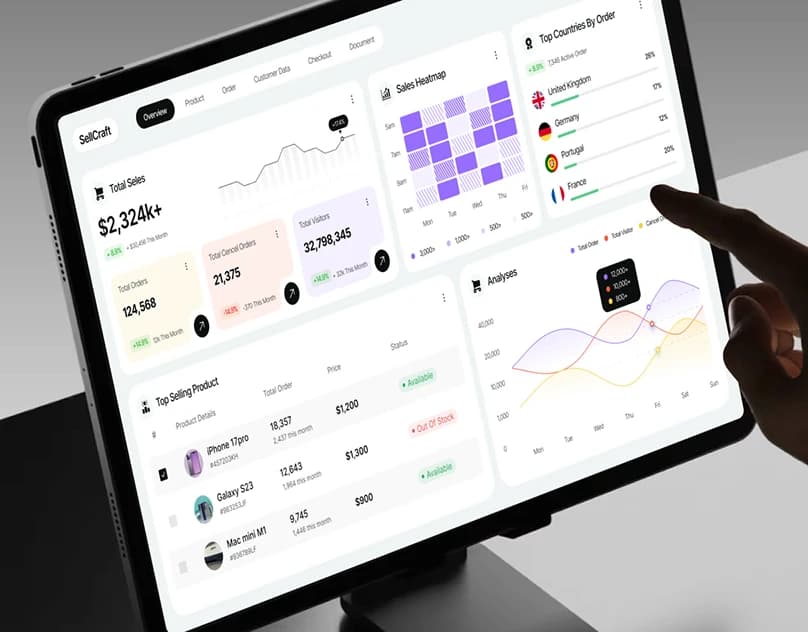 Customer paying through a modern e-commerce checkout