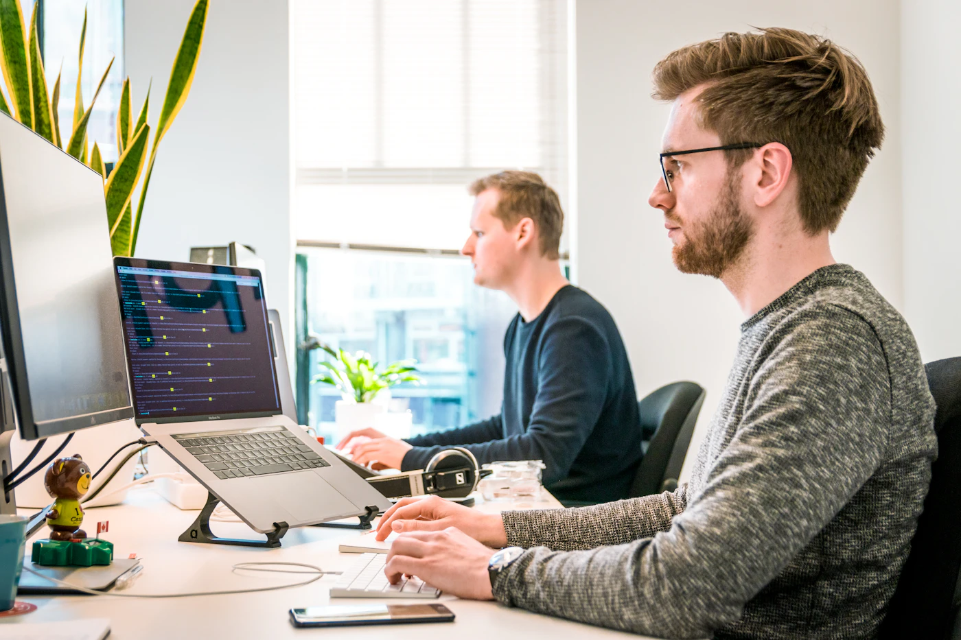 Team reviewing interface quality before launch
